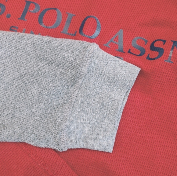 U. S. POLO ASSN, 3XL Burgundy and gray with long sleeves - Picture 4 of 6